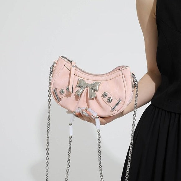 Fashion Bowknot Chain Crossbody Women's Bag