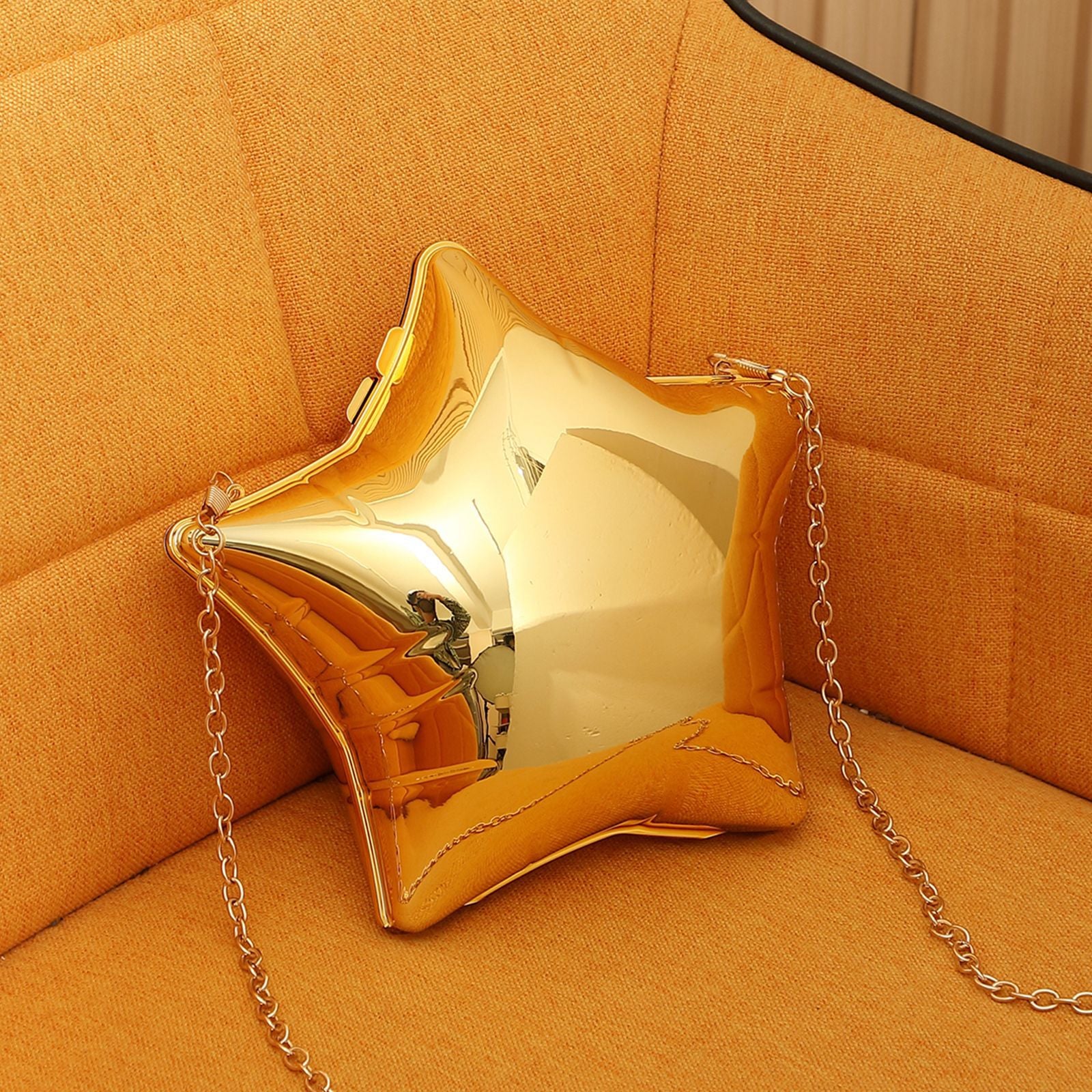 Five-pointed Star Dinner Thick Chain Messenger Bag For Women