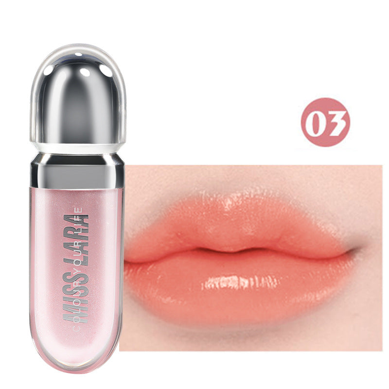 Flat Tube Lip Gloss Non-fading No Stain On Cup Liquid Lipstick