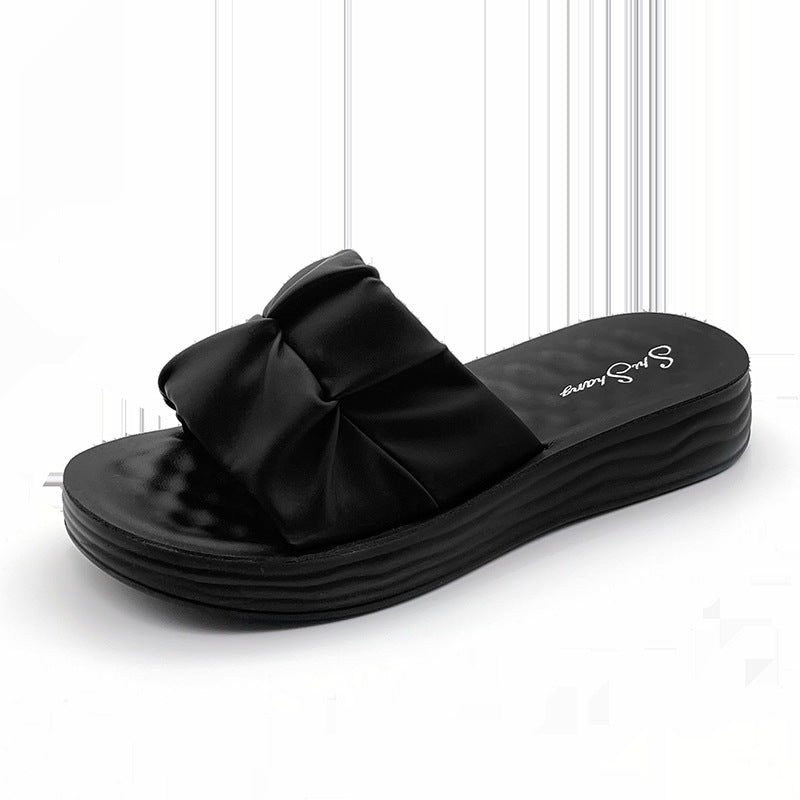 Fashion Slippers Slip-on All-match Women's Sandals Platform