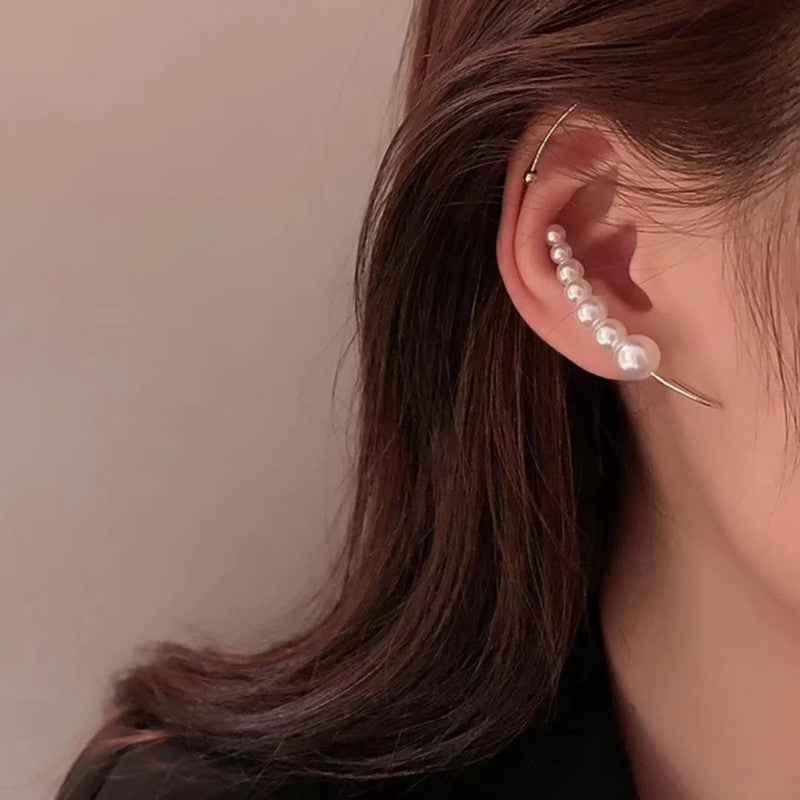 French High-grade Pearl Ear Clip