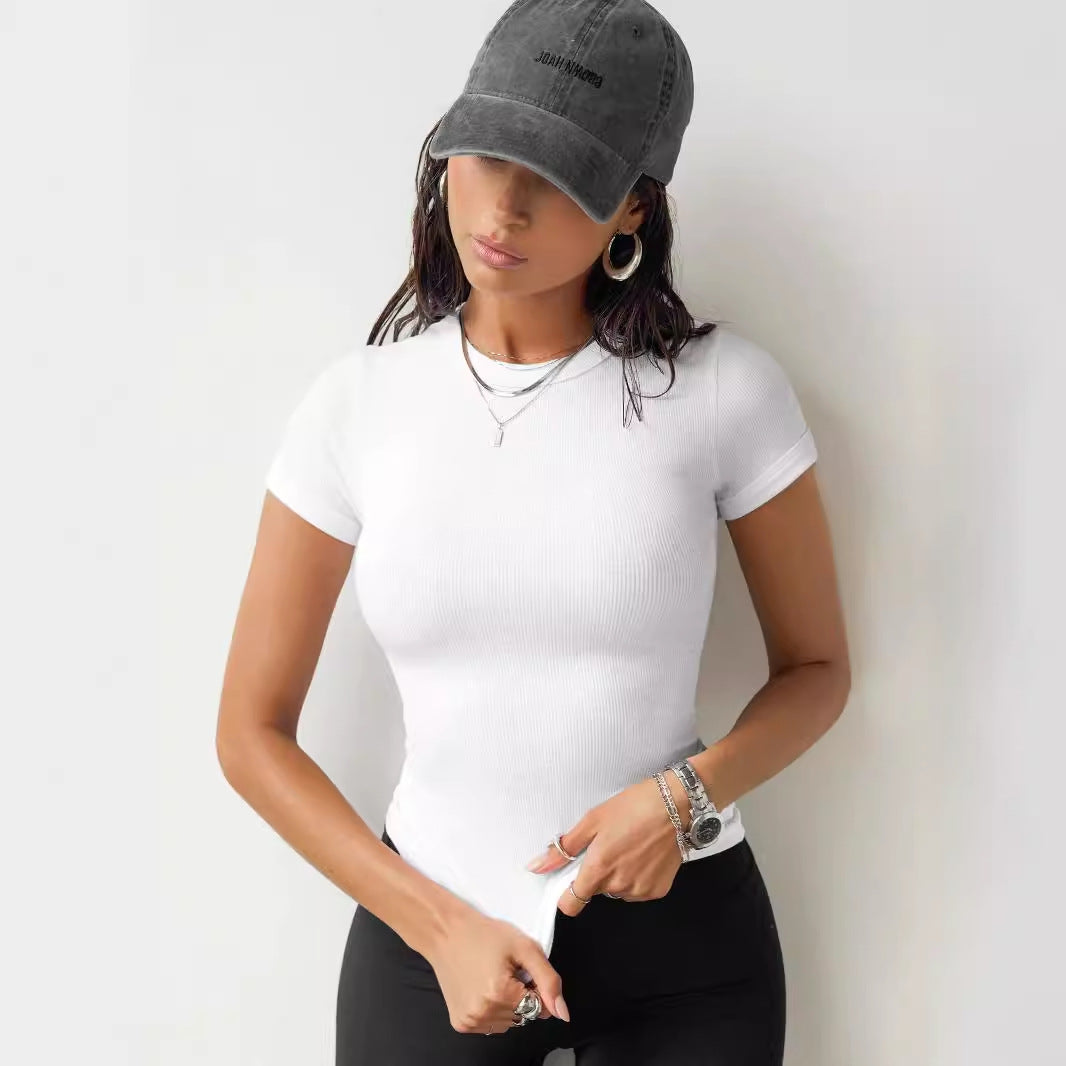 Women's Thread Fitted Hot Girl Top Sports