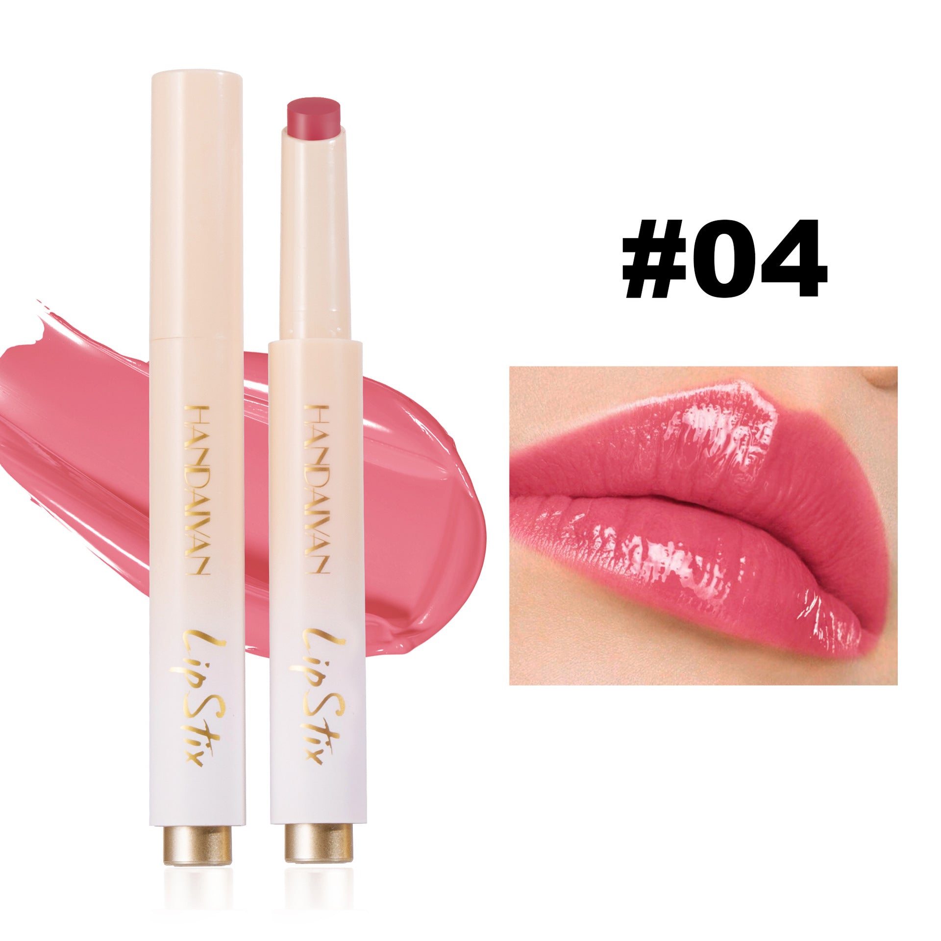Press Lipstick Lip Balm Color Rendering Mirror Water Light