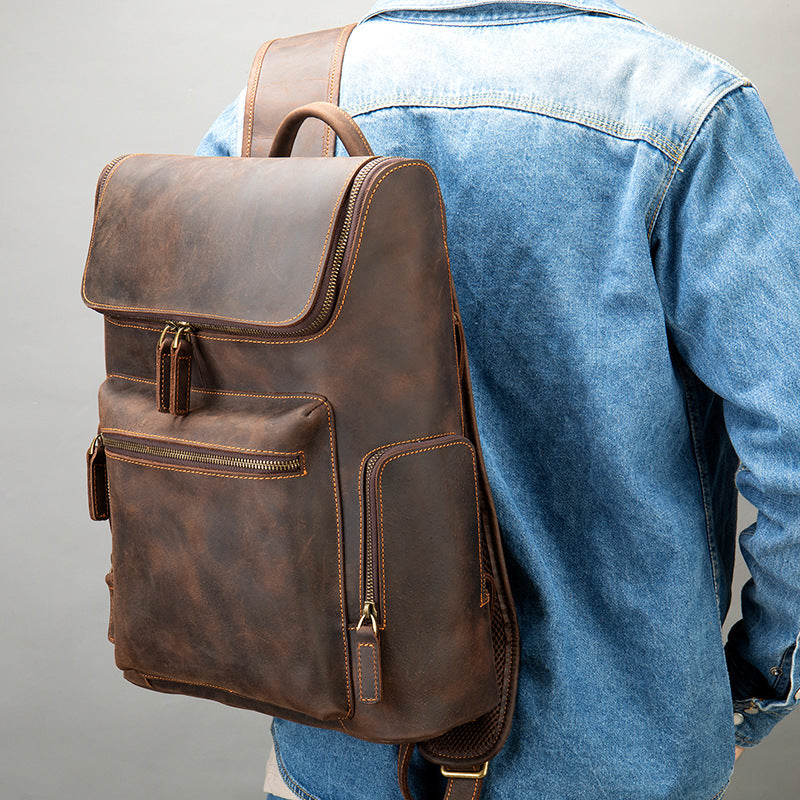 Vintage Backpack Men's Outdoor Leisure Travel
