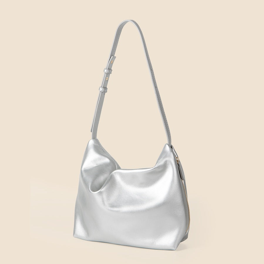 Simple Women's Soft Leather Shoulder Bag Large Capacity