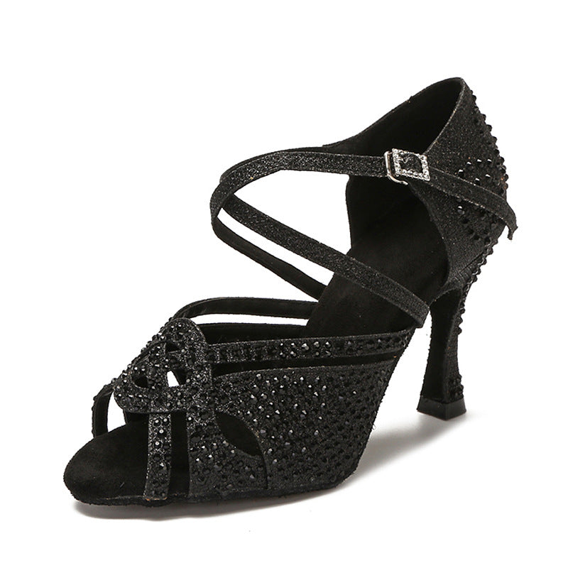 Women's Elegant Diamond High Heel Soft Soled Sandals