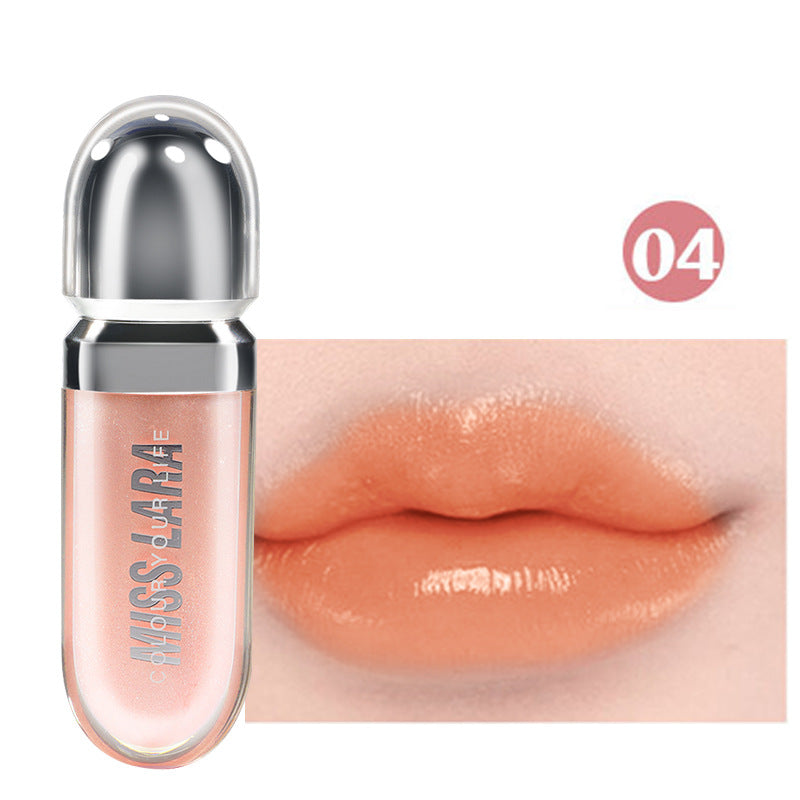 Flat Tube Lip Gloss Non-fading No Stain On Cup Liquid Lipstick