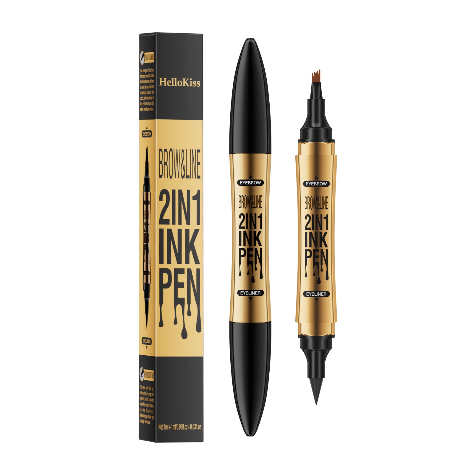 Eyeliner Eyebrow Pencil Two-in-one