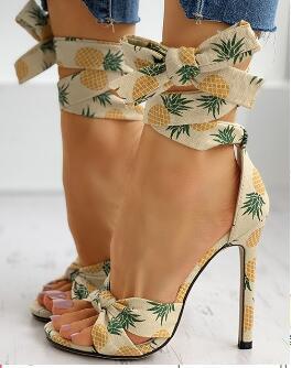 Sexy Stiletto Heel 40-43 Plus Size Cross Strap Women's Sandals