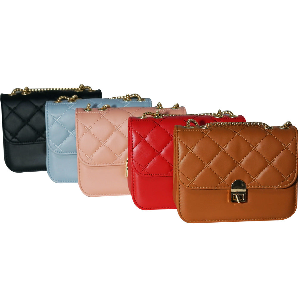 Women's Solid Color Fashion Large Capacity Shoulder Messenger Bag