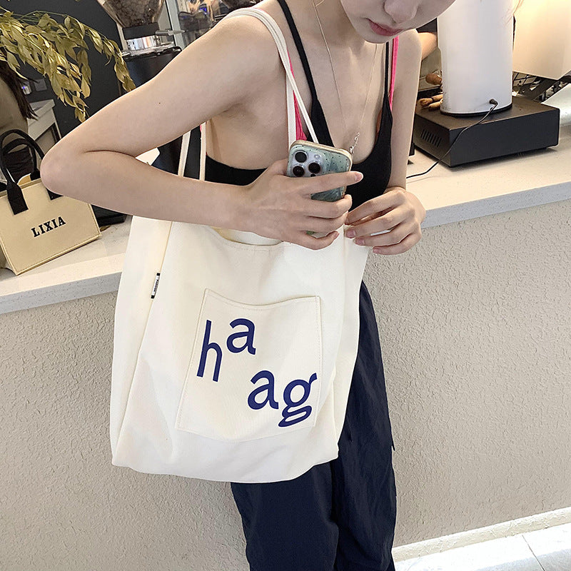 Large Capacity Canvas Commuter Tote