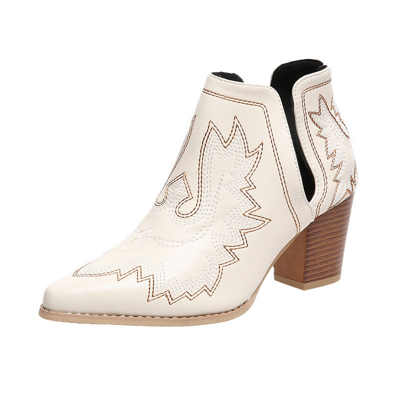 Plus Size Vintage Embroidered Martin Boots