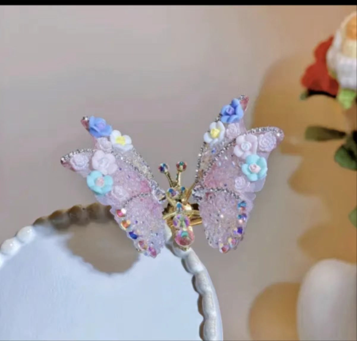 Princess Butterfly Barrettes Dreamy Colorful Girl