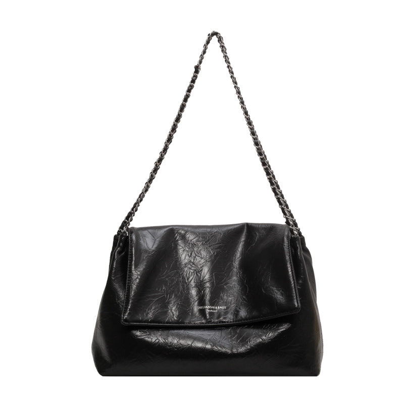 High-grade Pu Soft Leather Large Capacity Underarm Chain Shoulder Bag