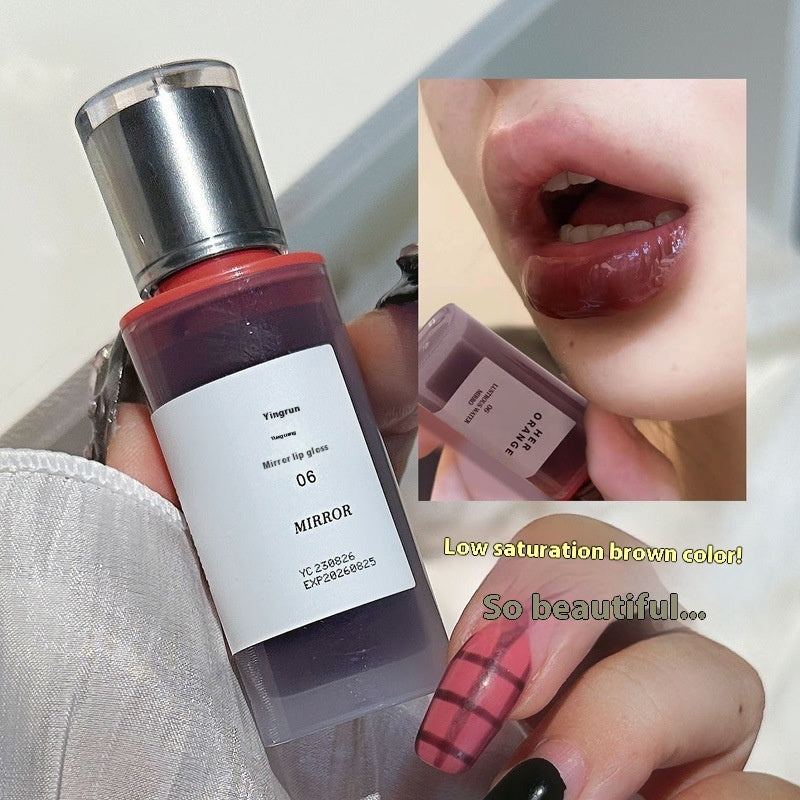 Clear Water Light Mirror Lip Lacquer Long-Lasting Moisturizing Not Easy To Fade