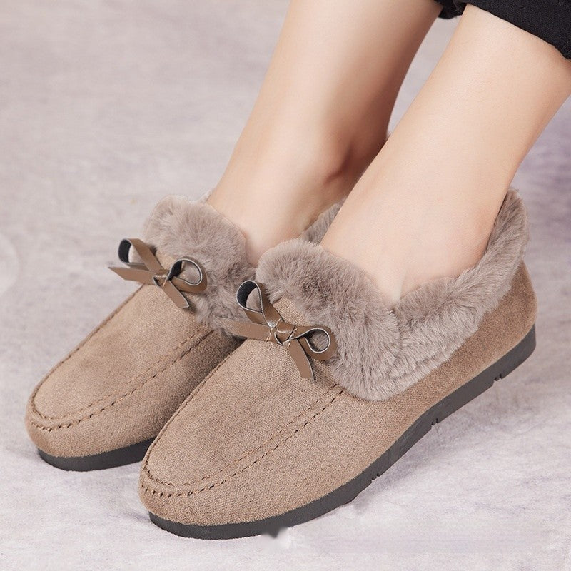 Fleece-lined Lamb Wool Casual Shoes