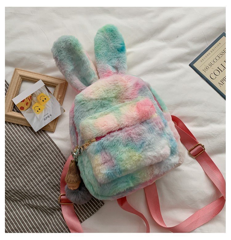 Plush Rabbit Ears Cute Cartoon Cute Children's Backpack