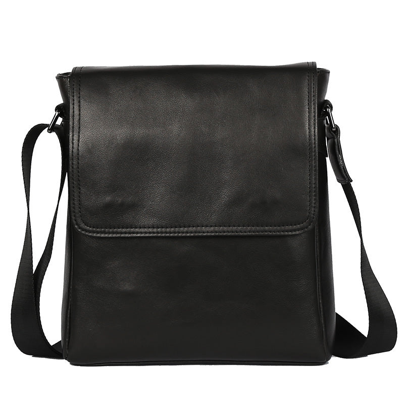 Head Layer Cowhide Crossbody Bag Vertical High-capacity Business Backpack