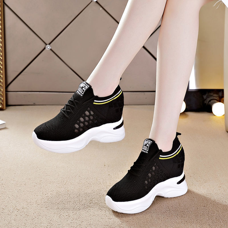 Breathable Slimming Height Increasing Insole Women's Shoes Casual Sneaker Women