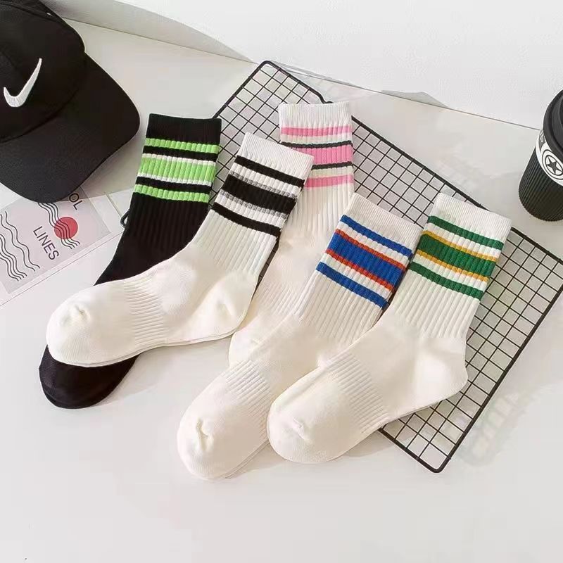 Polyester Cotton Versatile Men's And Women's Socks