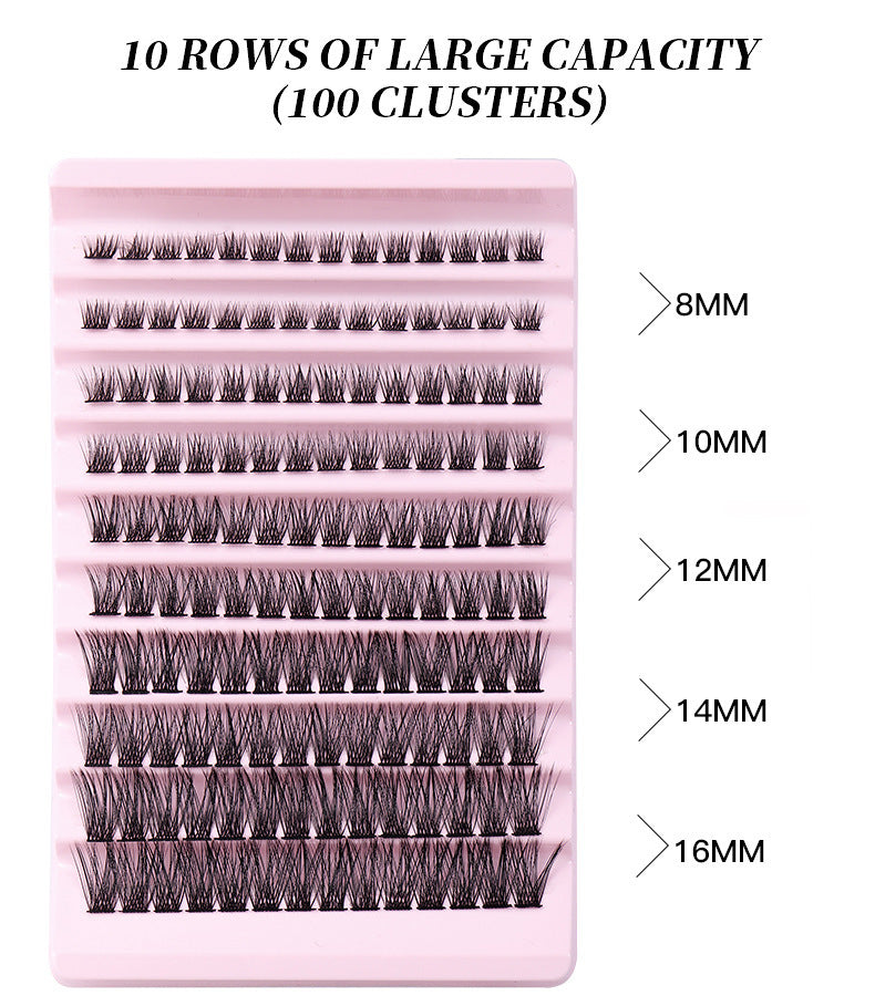 False Eyelash Set With Single Cluster Natural Large Capacity