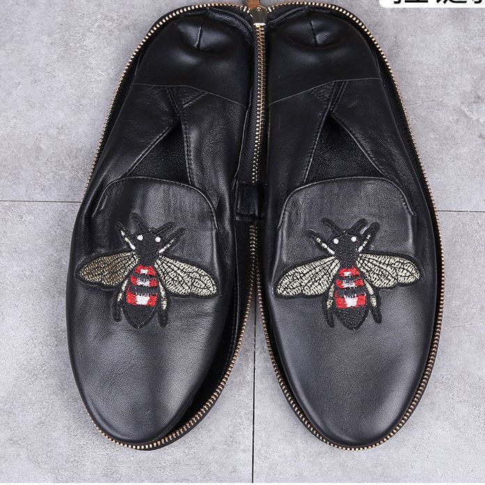 Men's Genuine Leather Doug Shoes Lazy British Korean