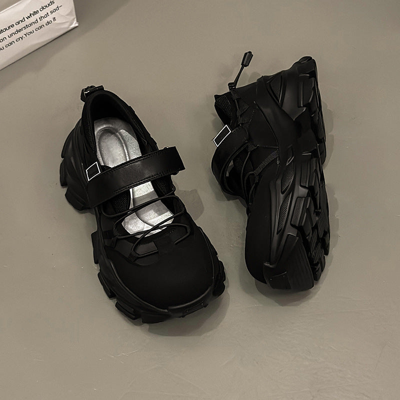 Women's Retro Platform Leather Shoes