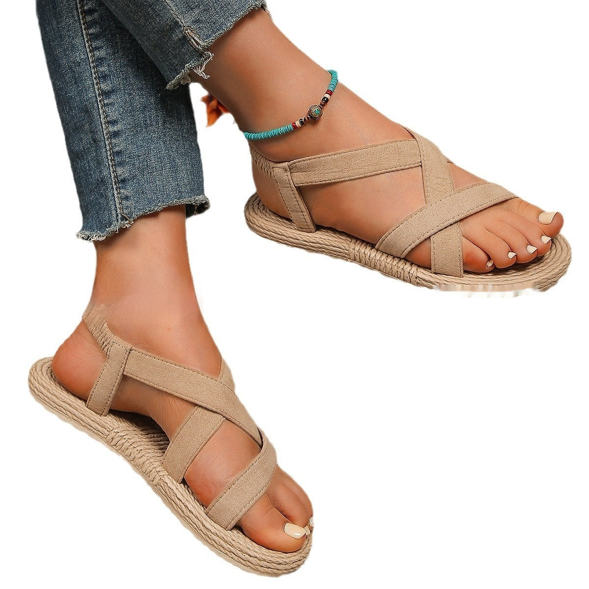 Women's Fashionable Flat Heel Sandals