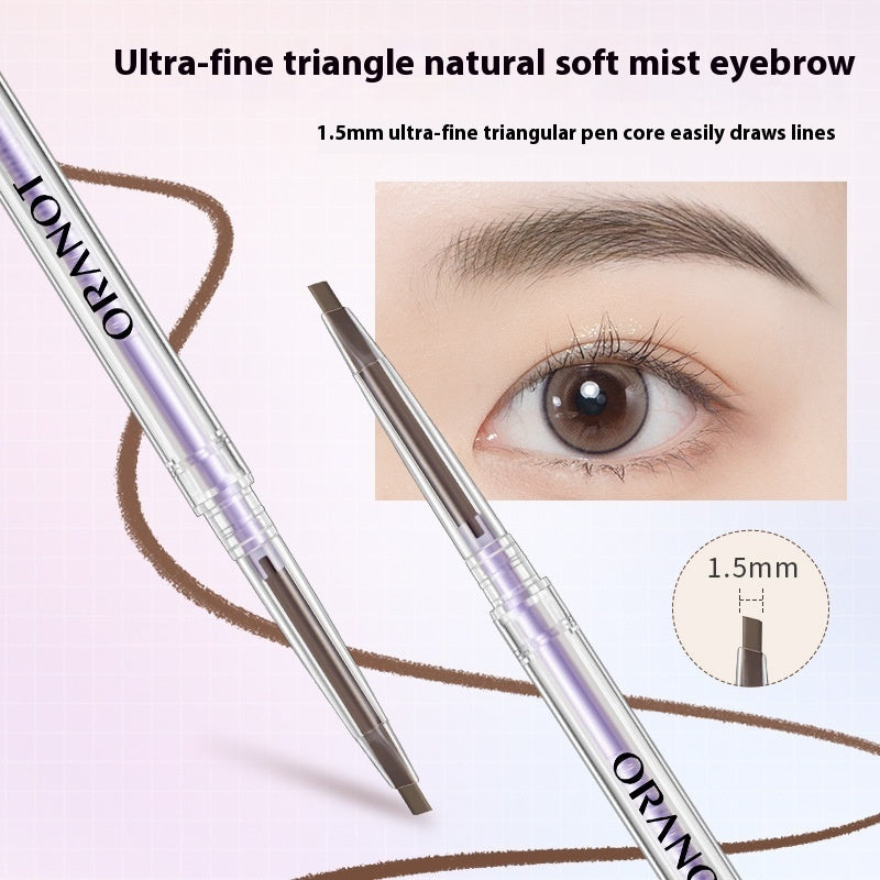 Fine Double-headed Eyebrow Pencil Women's Waterproof Sweat-proof Natural Long Lasting
