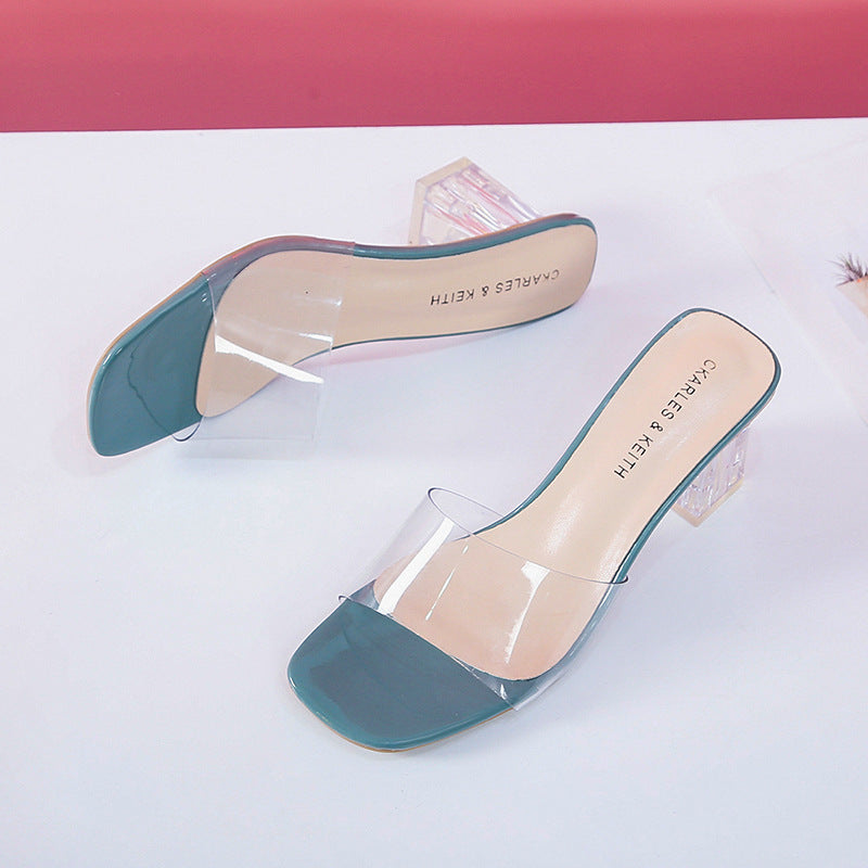 Personalized Transparent Fashion Sandals Women's Shoes