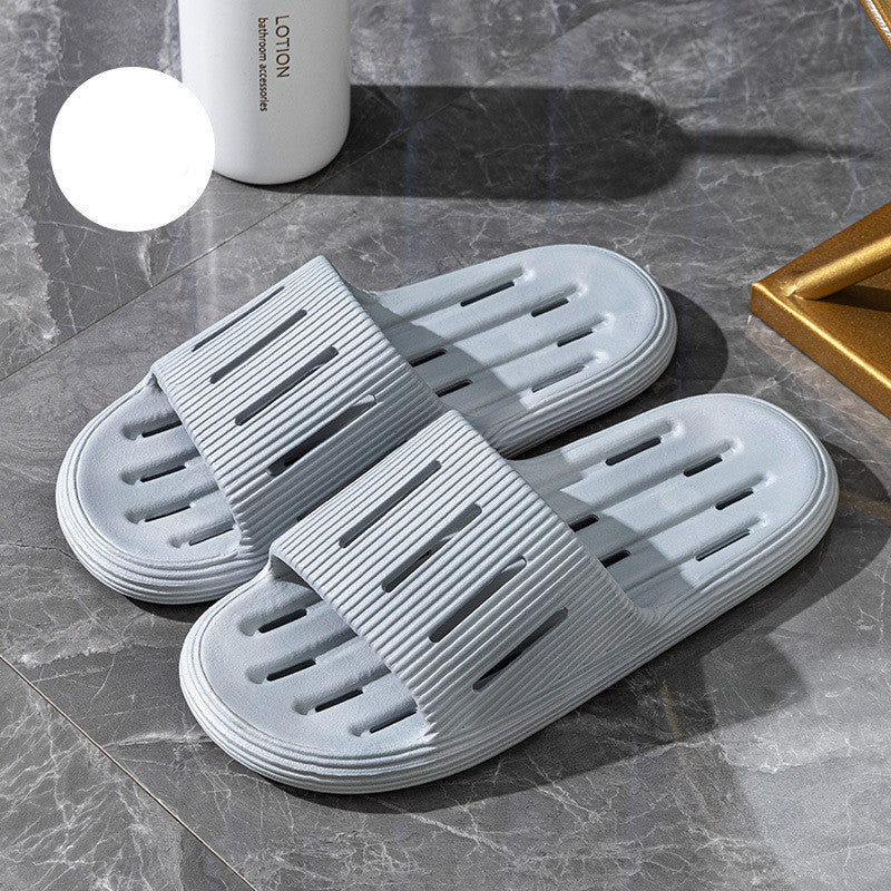 Summer Home Slippers With Hollow Sole Design Non-slip Floor Bathroom Slipper For Women Men's House Shoes