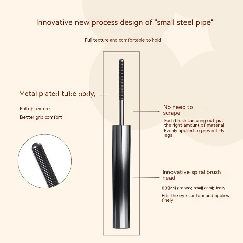 Three-dimensional Curling Metal Steel Tube Mascara Waterproof Long