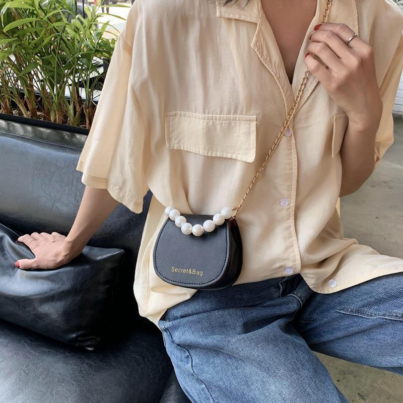 Women's Fashion Pearl Hand Shoulder Bag