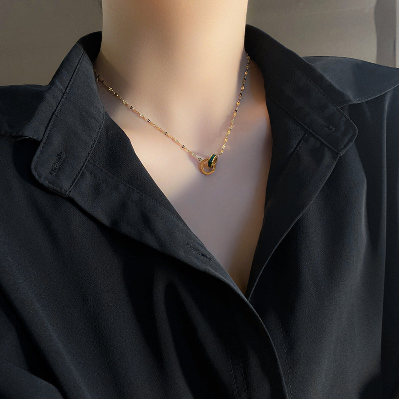 Necklace Pendant Ins Wind Clavicle Chain Simple Couple Neck Jewelry