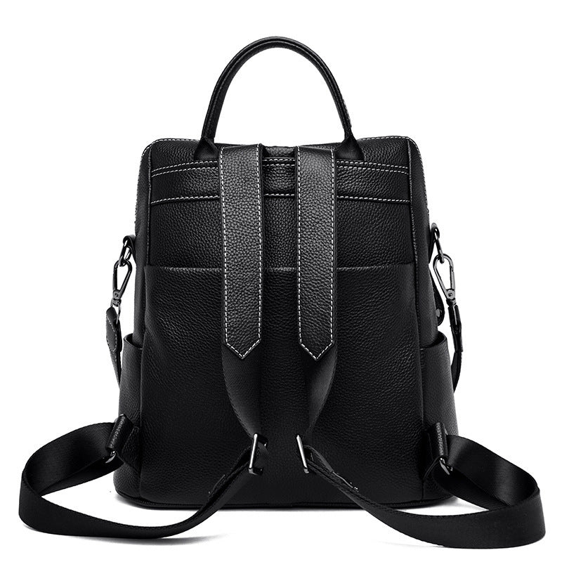 Leather Women's Bag Top Layer Cowhide Backpack Women's Messenger Bag Fashion Leather Backpack