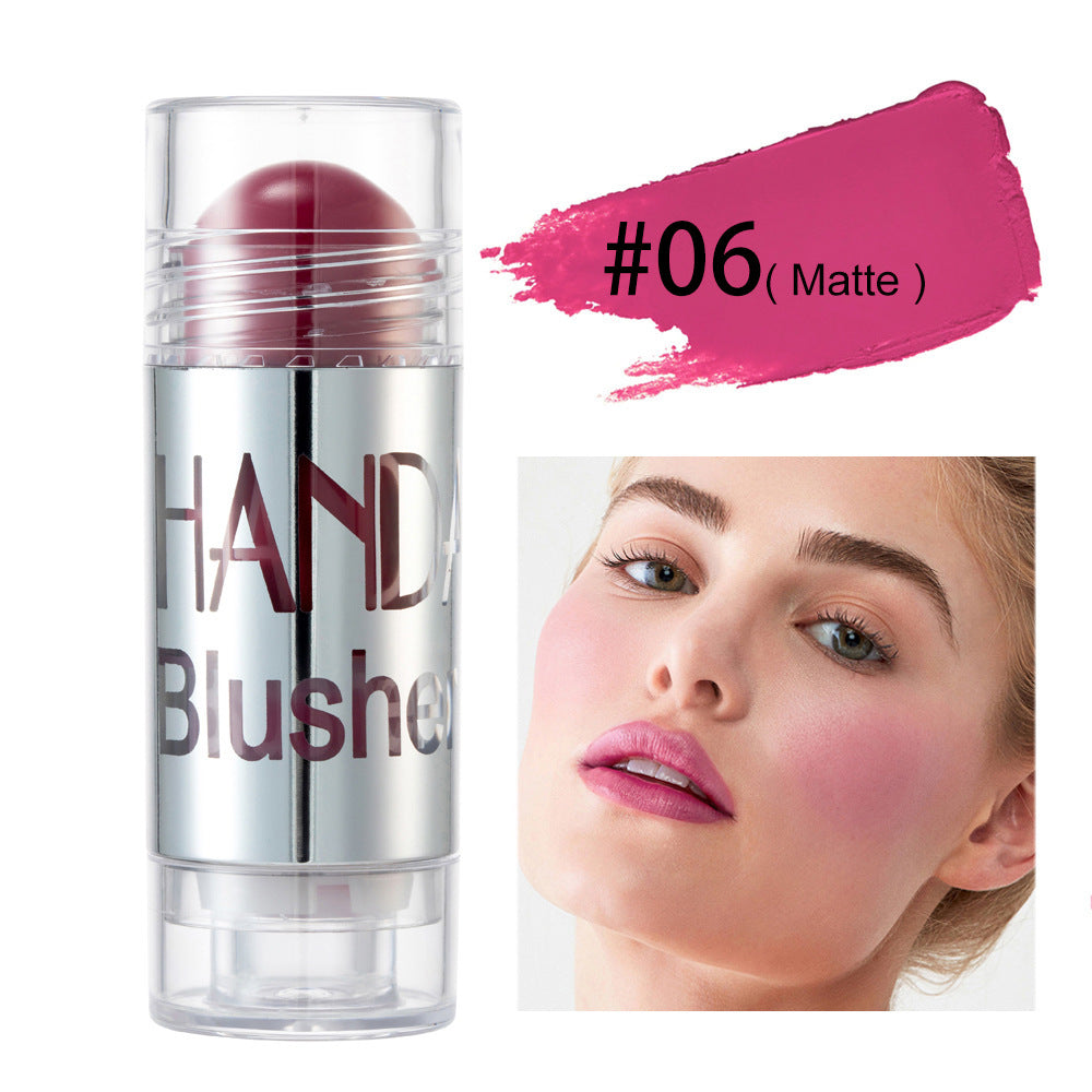 Cheek Blusher Shimmer Blush Stick Face Makeup Highlighter Bronzer Contour Cream Long-lasting Facial Make Up Cosmetics