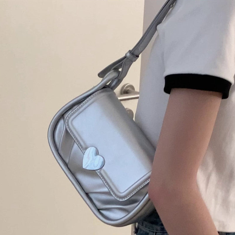 Underarm Women's Fashion Pleated Crossbody Bag
