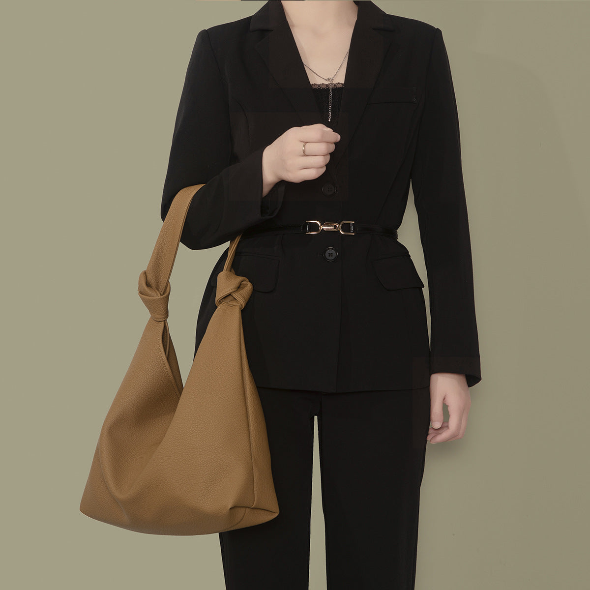 Soft Leather Tote Big Bag Fashion Simple Shoulder Bag