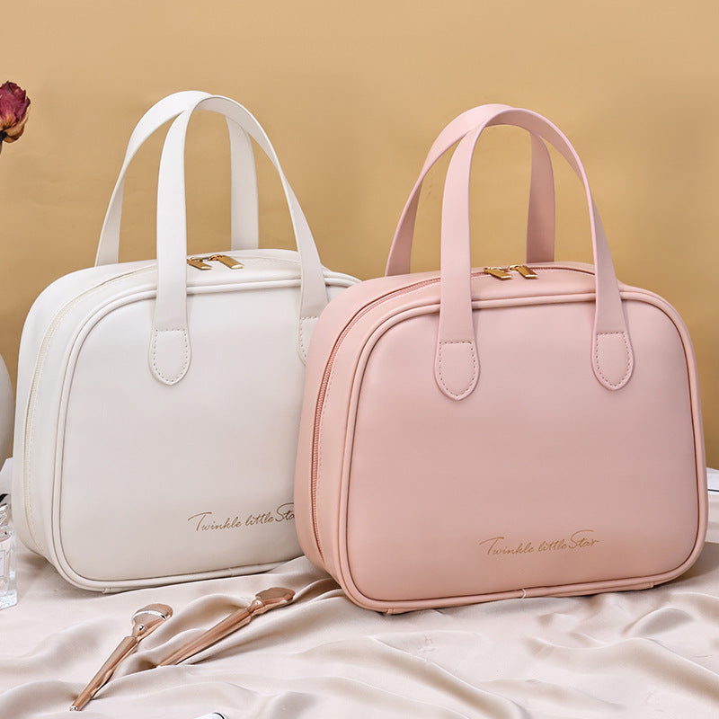 Women's Fashionable Half-bend Portable Cosmetic Bag