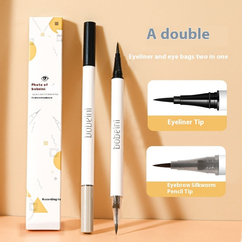 Dual Head Dual-use Liquid Eyeliner Eye Shadow Pen Not Easy To Smudge