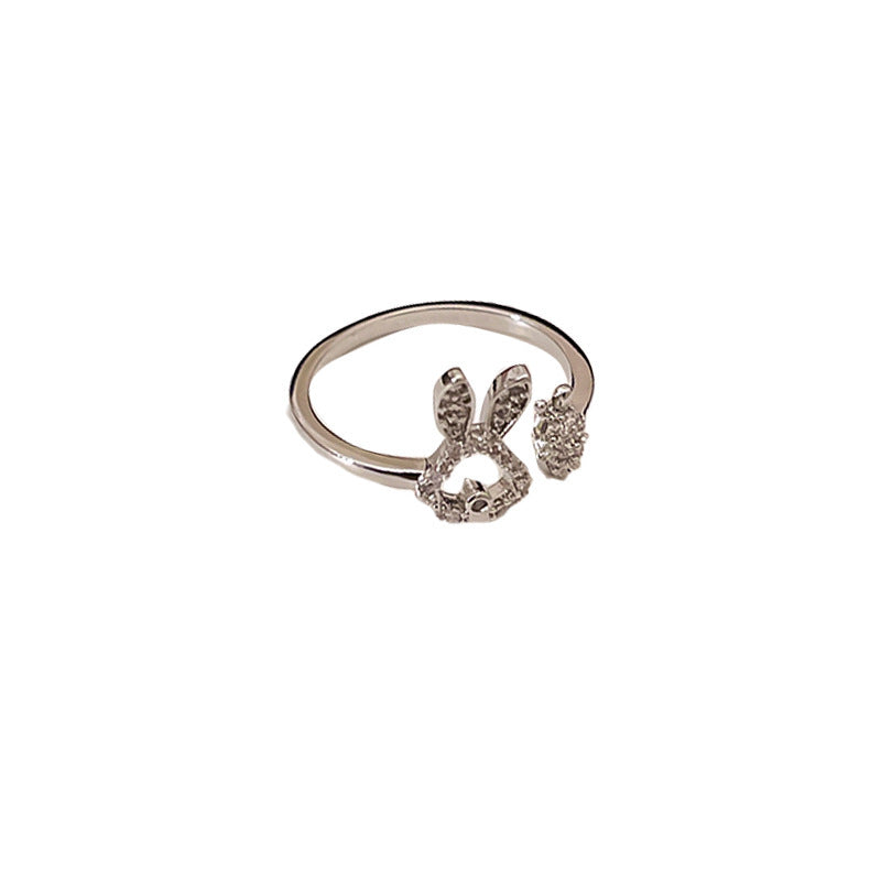 Asymmetric Carrot Rabbit Ring For Women