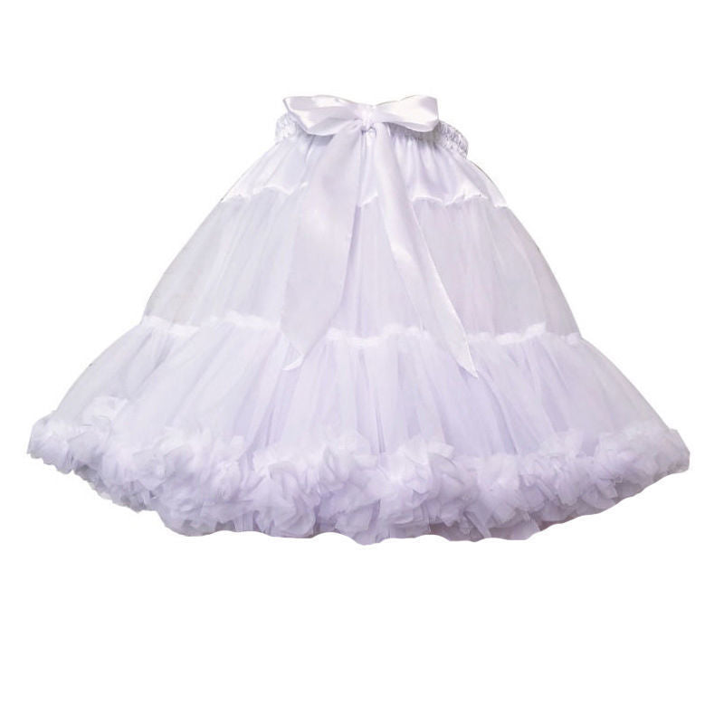 Skirt Lolita Lolita Cotton Candy Cloud Boneless Soft Mesh Skirt White Petticoat Tutu Skirt Skirt