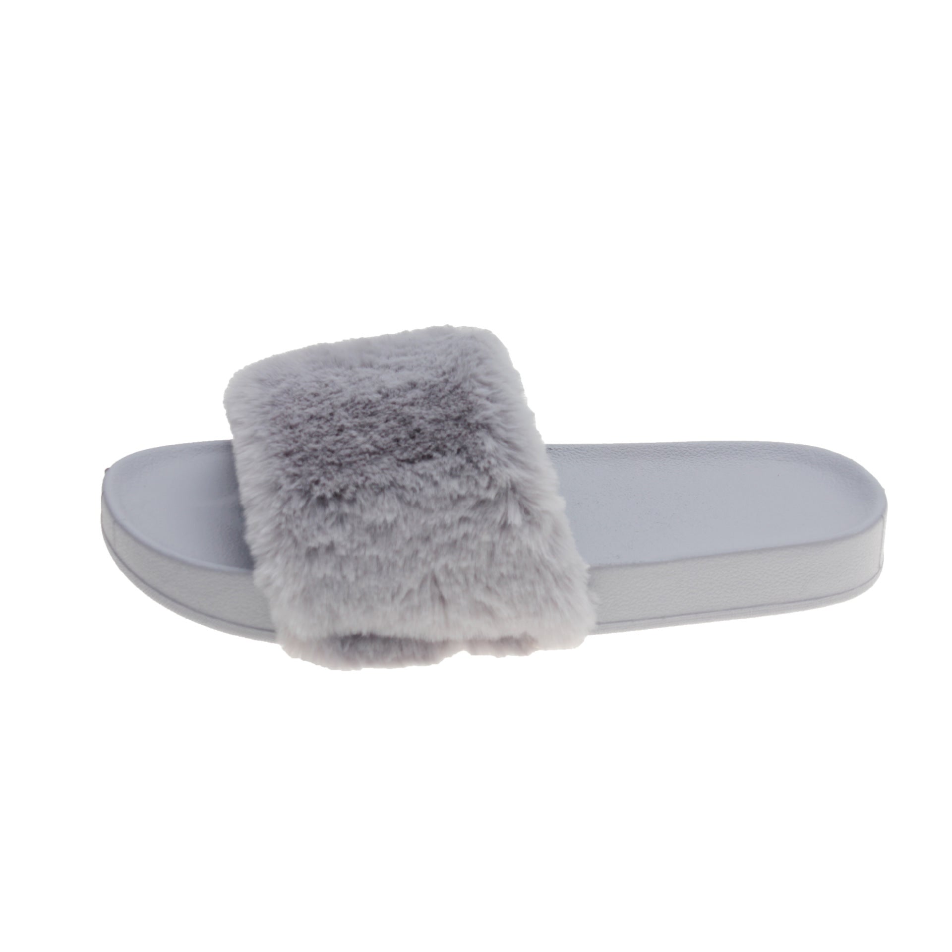 Slides Flat Bottom Fluffy Slippers Wholesale