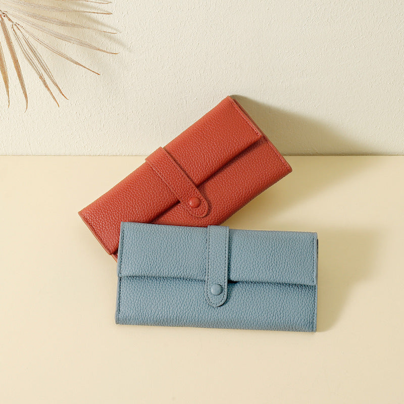 Women's Purse Simple Long Multi-card Folding Clutch Bag
