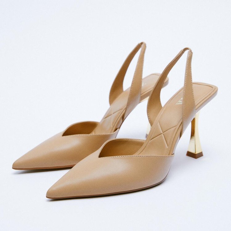 New Nude Pointed High Heels For Women