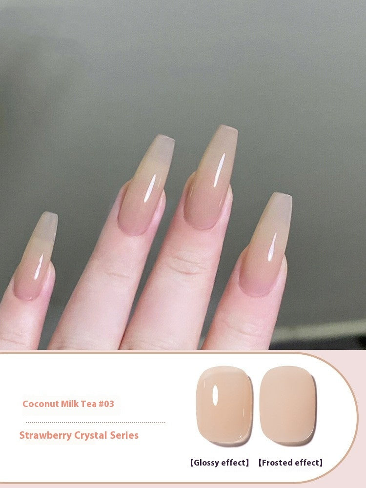 Ice Transparent Nude Color Gel Nail Polish All-match