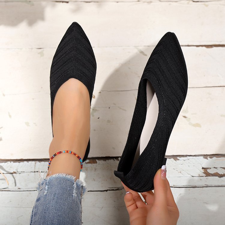 Women's Comfortable Low-cut Square Toe Flat Shoes