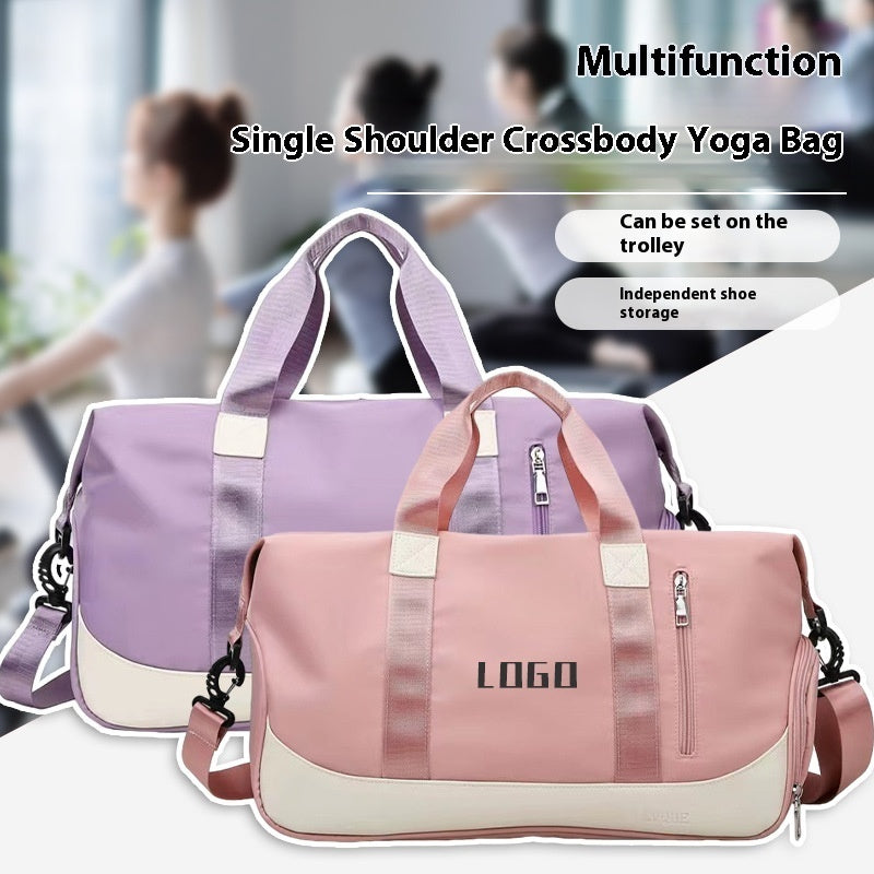 Multi-functional One-shoulder Crossbody Yoga Coverable Handle Short Trip Bag