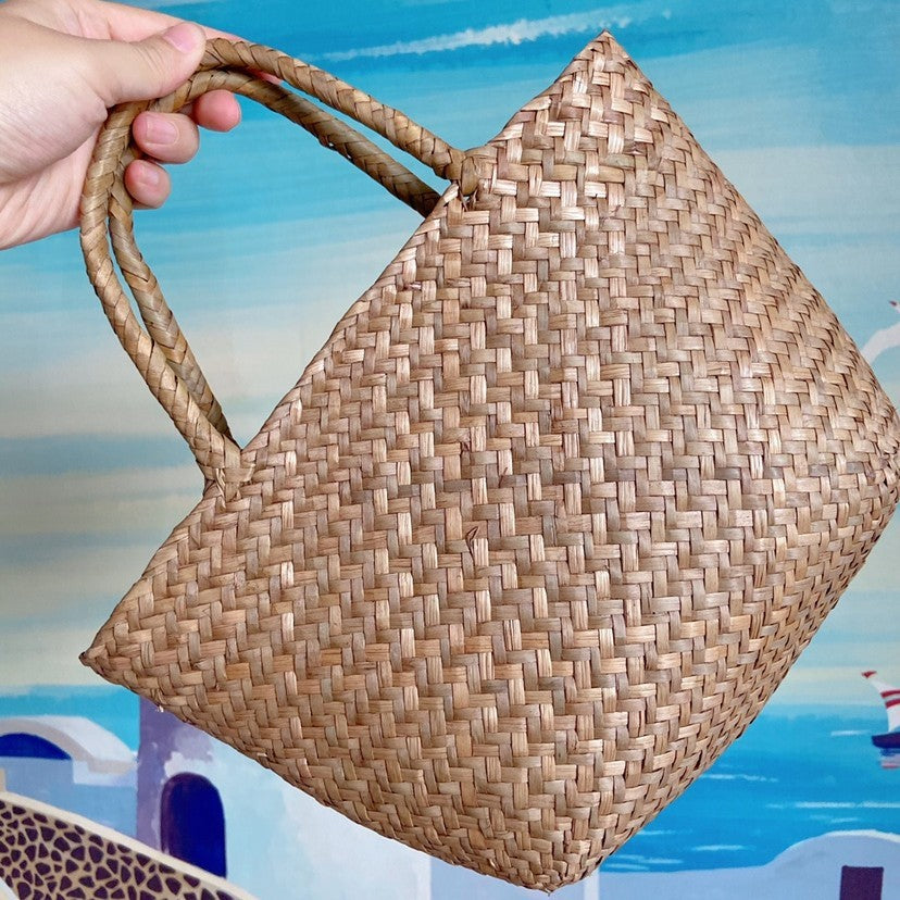 Natural Seaweed Handmade Woven Bag