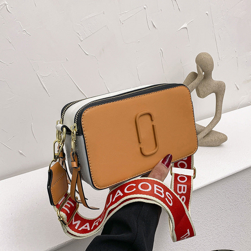 Camera Bag Retro Contrast Color Minimalist Small Square Trendy One-shoulder Western Style Crossbody